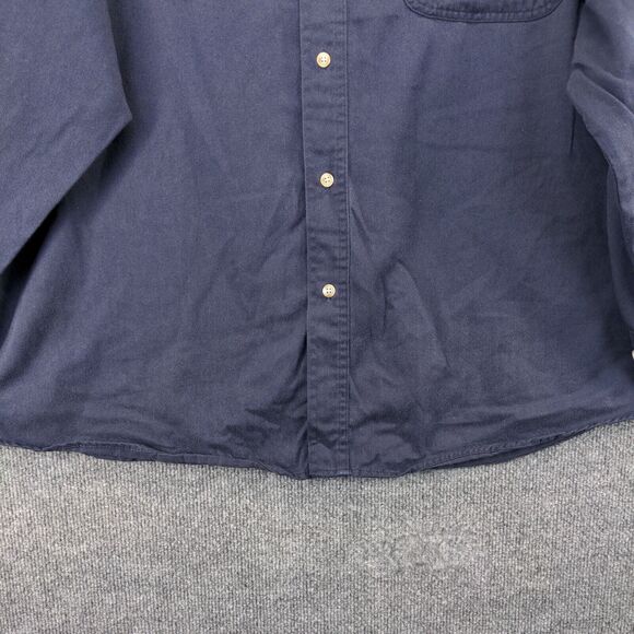 Subaru Men's Employee Uniform Workwear Shirt Blue Size 2XL Long Sleeve - Picture 4 of 15